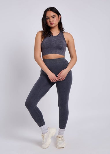 Urban Bliss Acid Grey Padded Sports Bra