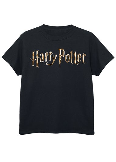 Harry Potter Logo Black Kids Graphic T-Shirt (3-13 Years)