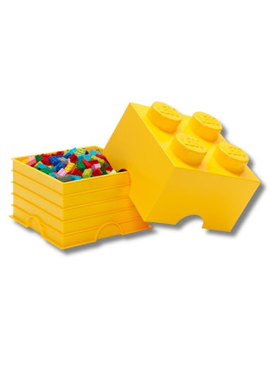 Lego Yellow 4 Stud Storage Brick