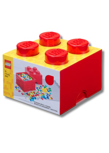 Lego Red 4 Stud Storage Brick