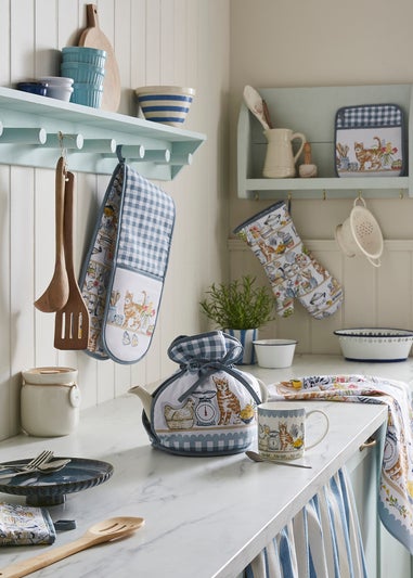 Ulster Weavers Pantry Cats Multi Colour Tea Towel - Cotton