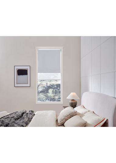 Little Black Book White D. Roller Blind
