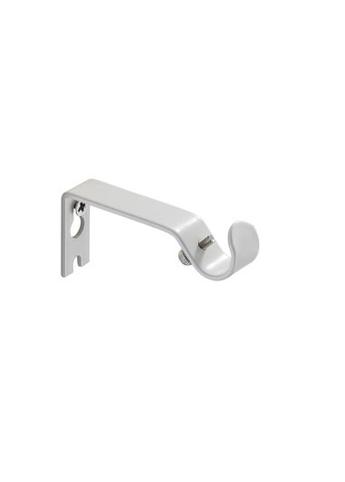Little Black Book White Extendable Ball Curtain Pole