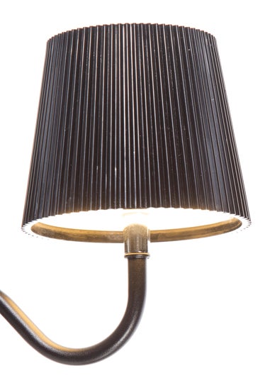 Premier Decorations LED USB Rechargeable Black Touch Activated Aluminium Wall Lamp