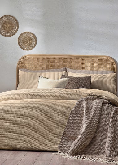 Yard Chunky Waffle 100% Cotton Linen Duvet Cover Set