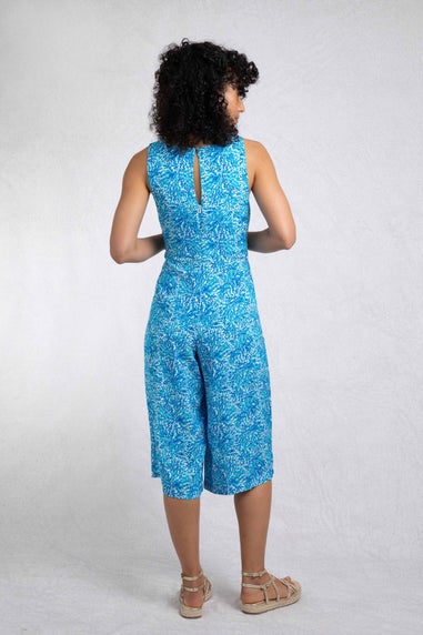 Weird Fish Azure Nalani Printed Jumpsuit
