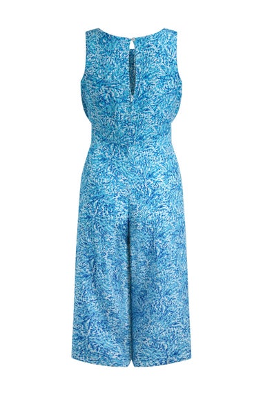 Weird Fish Azure Nalani Printed Jumpsuit