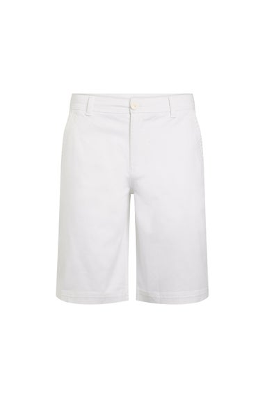 Weird Fish White Rayburn Flat Front Shorts