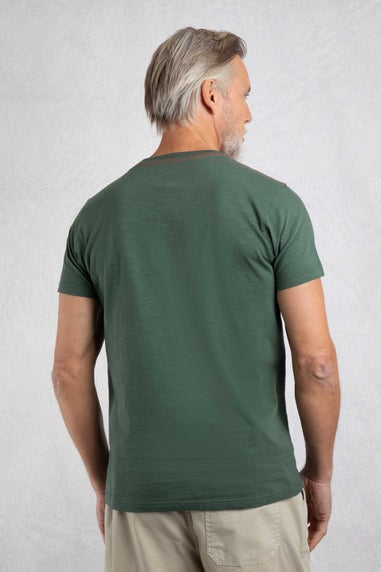 Weird Fish Army Green Porter Premium Graphic Tee