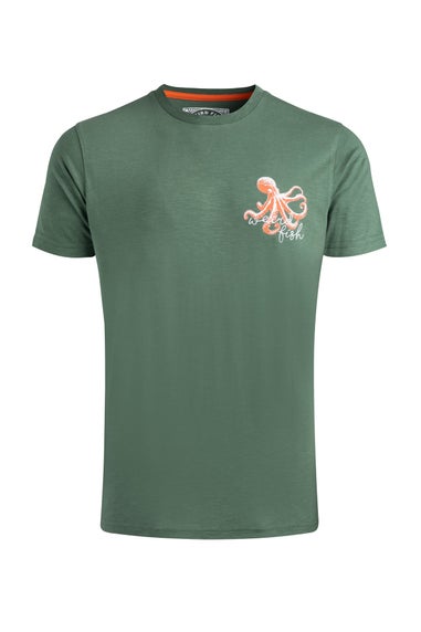 Weird Fish Army Green Porter Premium Graphic Tee