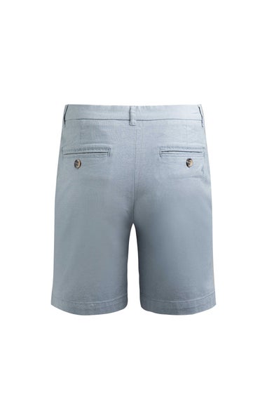 Weird Fish Denim Blue Charleston Textured Chino Shorts