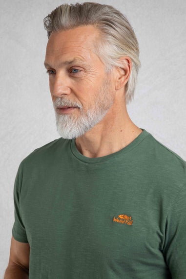 Weird Fish Dusky Green Fished Branded T-Shirt