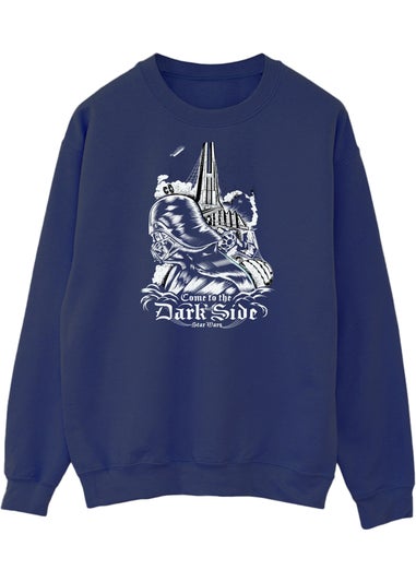 Star Wars Dark Side Men's Navy Graphic Sweatshirt