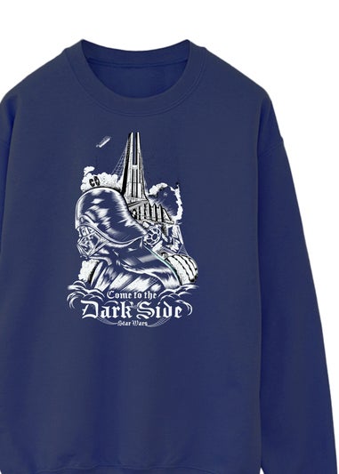 Star Wars Dark Side Men's Navy Graphic Sweatshirt