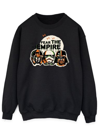 Star Wars Fear The Empire Halloween Men's Black Graphic Sweatshirt