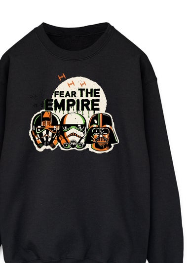 Star Wars Fear The Empire Halloween Men's Black Graphic Sweatshirt