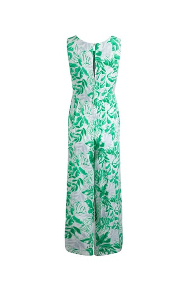 Weird Fish Evergreen Padra Slub Printed Jumpsuit