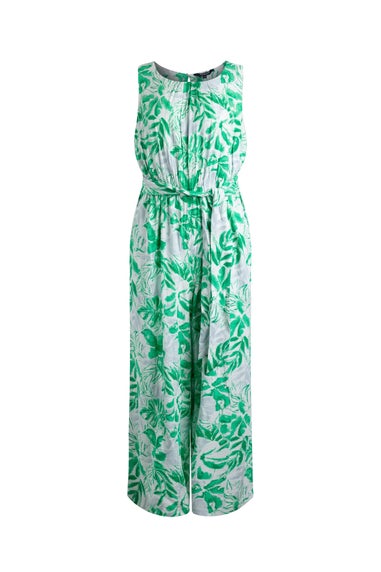 Weird Fish Evergreen Padra Slub Printed Jumpsuit