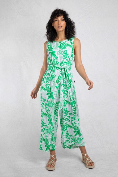 Weird Fish Evergreen Padra Slub Printed Jumpsuit