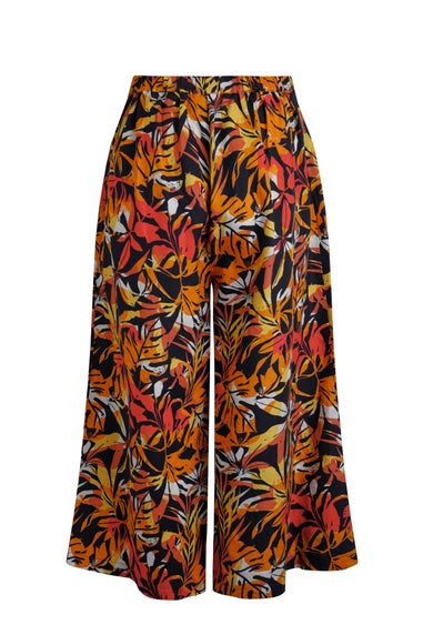 Weird Fish Caramel Mossa Printed Culottes