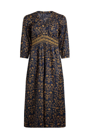 Weird Fish Ink Kerina Printed Midi Dress