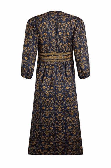 Weird Fish Ink Kerina Printed Midi Dress