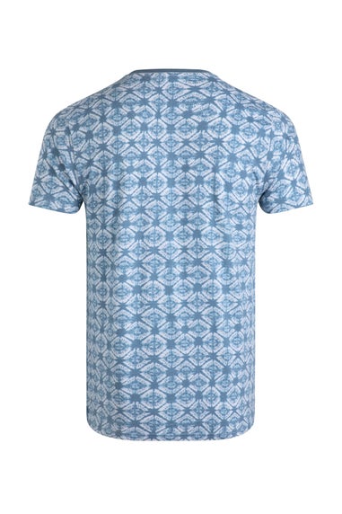 Weird Fish Faded Denim Howes Printed T-Shirt