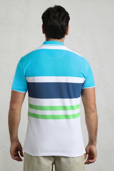 Weird Fish Oceano Sunbury Striped Pique Polo Shirt