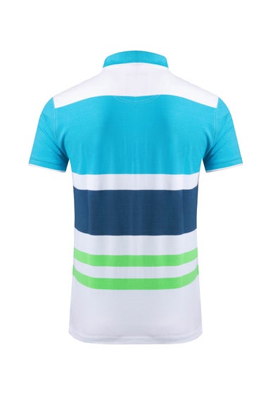 Weird Fish Oceano Sunbury Striped Pique Polo Shirt
