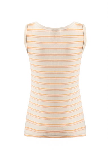 Weird Fish Peachblossom Luna Ribbed Stripe Vest