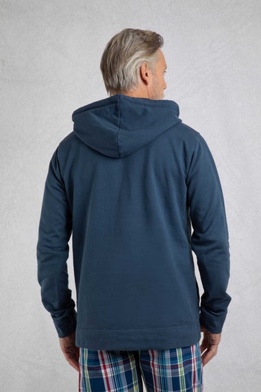 Weird Fish Navy Woodside Sun-Washed Loopback Hoodie