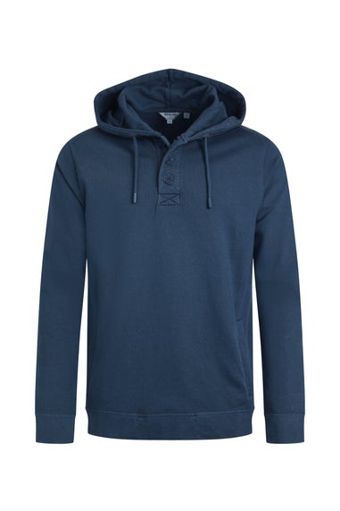 Weird Fish Navy Woodside Sun-Washed Loopback Hoodie