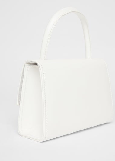Quiz White Heart Detail Bag