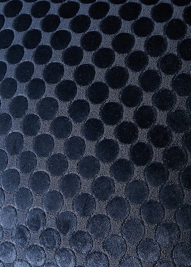 Soiree Velvet Spot Velvet Navy Filled Cushion