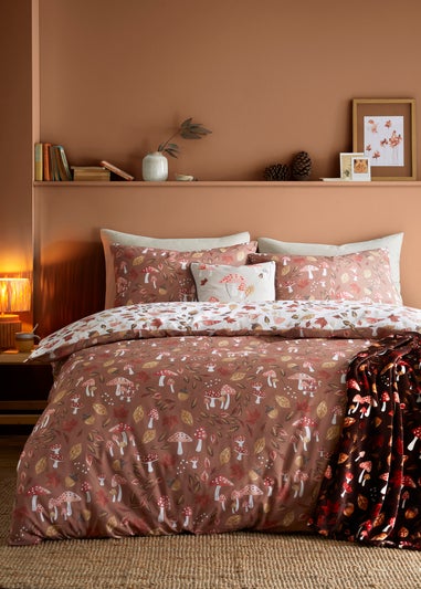 Fusion Woodland Dreams Reversible Natural Duvet Cover Set