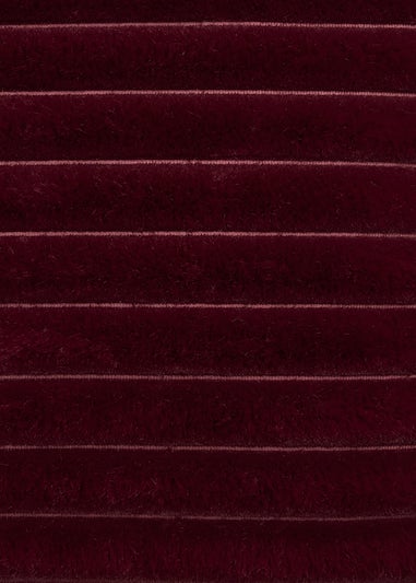 Appletree Morritz Soft Faux Fur Burgundy Filled Cushion