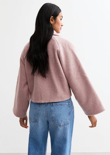 Gini London Blush Double Breast Crop Blazer