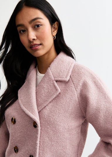 Gini London Blush Double Breast Crop Blazer