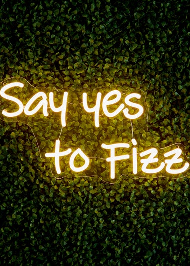 Premier Decorations LED Neon Say Yes to Fizz Wall Sign