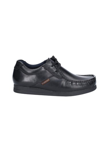 Base London Black Event Waxy Shoe