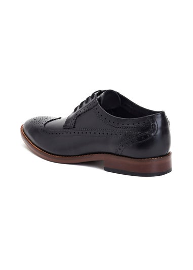 Base London Black Twain Brogue