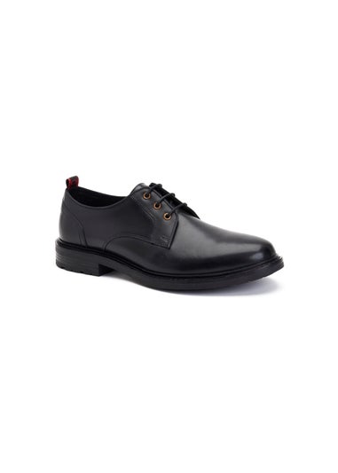 Base London Black Dime Derby Shoe