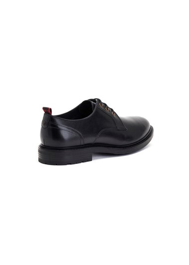 Base London Black Dime Derby Shoe