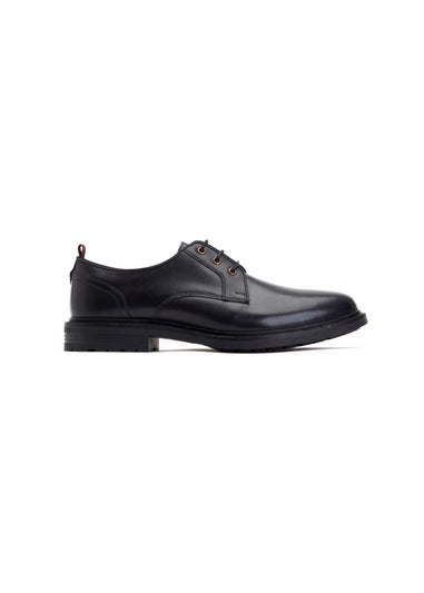 Base London Black Dime Derby Shoe
