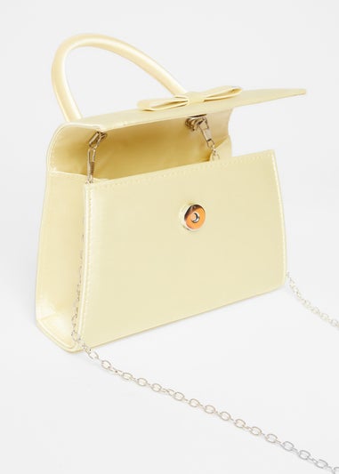 Quiz Yellow Top Handle Bag