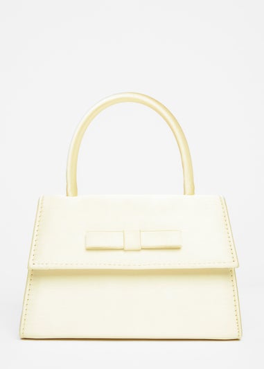 Quiz Yellow Top Handle Bag
