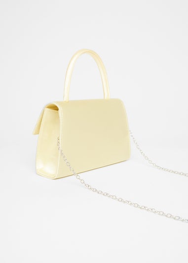 Quiz Yellow Top Handle Bag