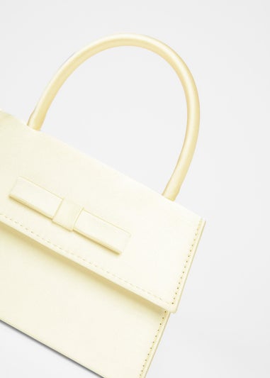 Quiz Yellow Top Handle Bag