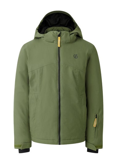 Dare2B Soft Green Kids' Impose V Waterproof Insulated Jacket (3-16yrs)
