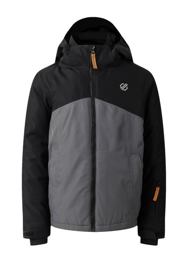 Dare2B Black/Grey Kids' Impose V Waterproof Insulated Jacket (3-16yrs)